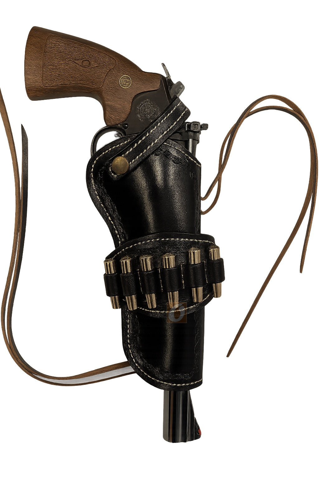 Leather Holster 357 22 38 44 45 Colt Taurus S&W Ruger Long Barrel Fit