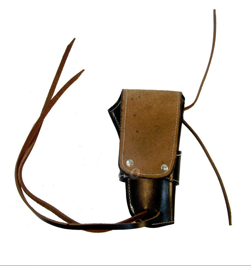 Colt Python .357 leather holster smooth leather back view