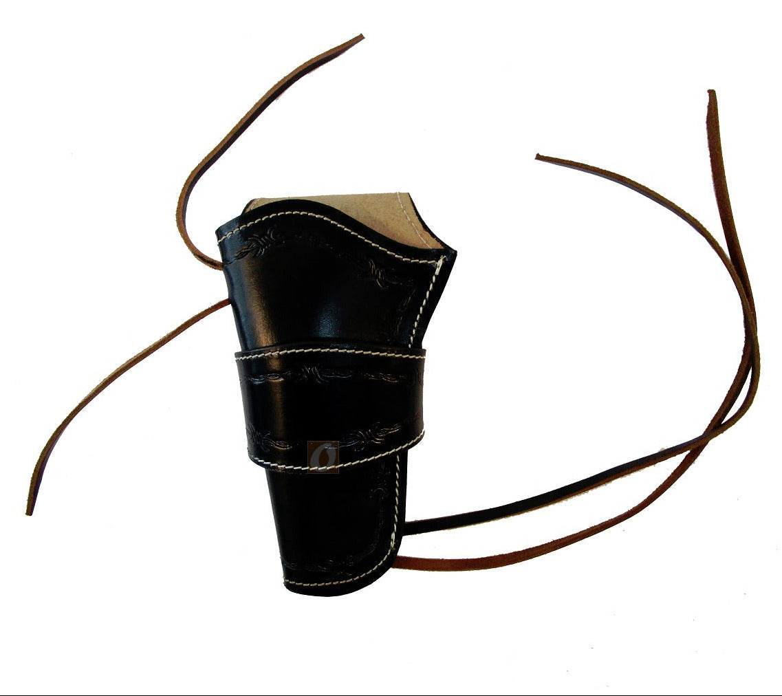 Colt Python .357 leather holster barbed tooled front view