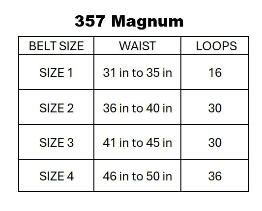 Leather Ammo Belt for 357 Magnum | Shooting & Hunting Cartridge Belts