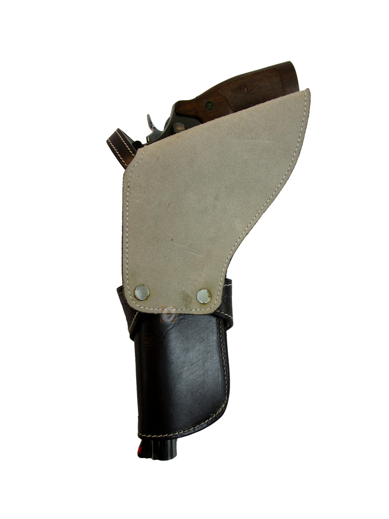 Cross Draw Holster Western Spikes Tooled Leather Long Barrel Fit