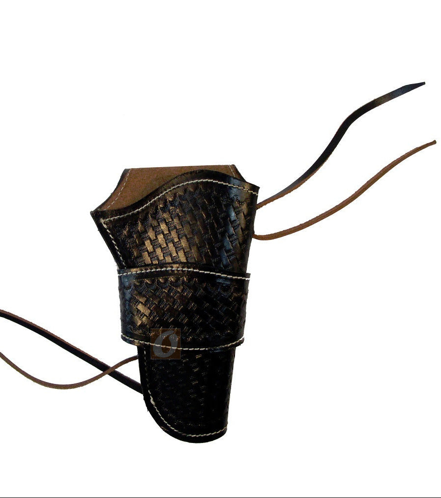 Colt Python .357 leather holster basket view right handed front view