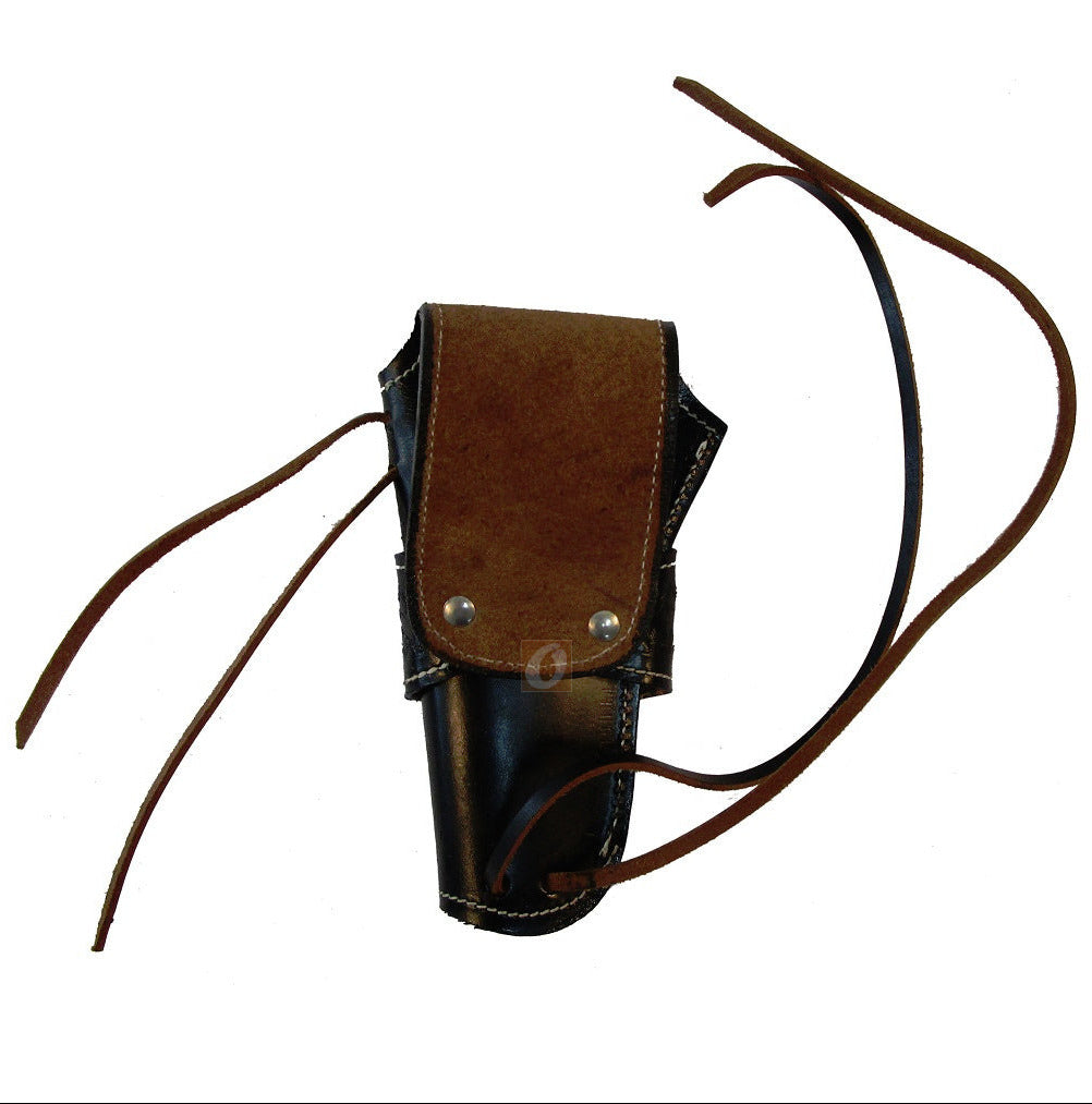 Colt Python .357 leather holster basket weave right handed back view