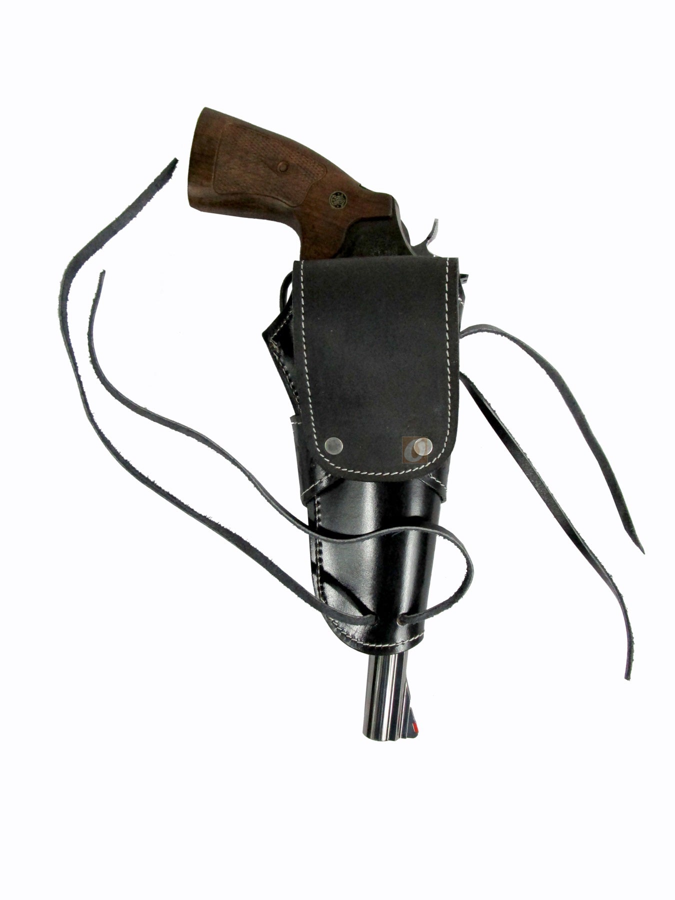 Leather Holster Pistol Gun Revolver Western Universal Fit Open Bottom