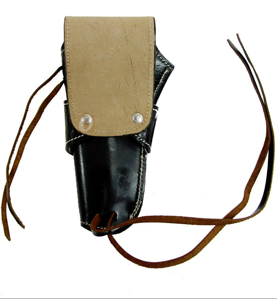 Colt Python .357 leather holster snake tooled back view right handed