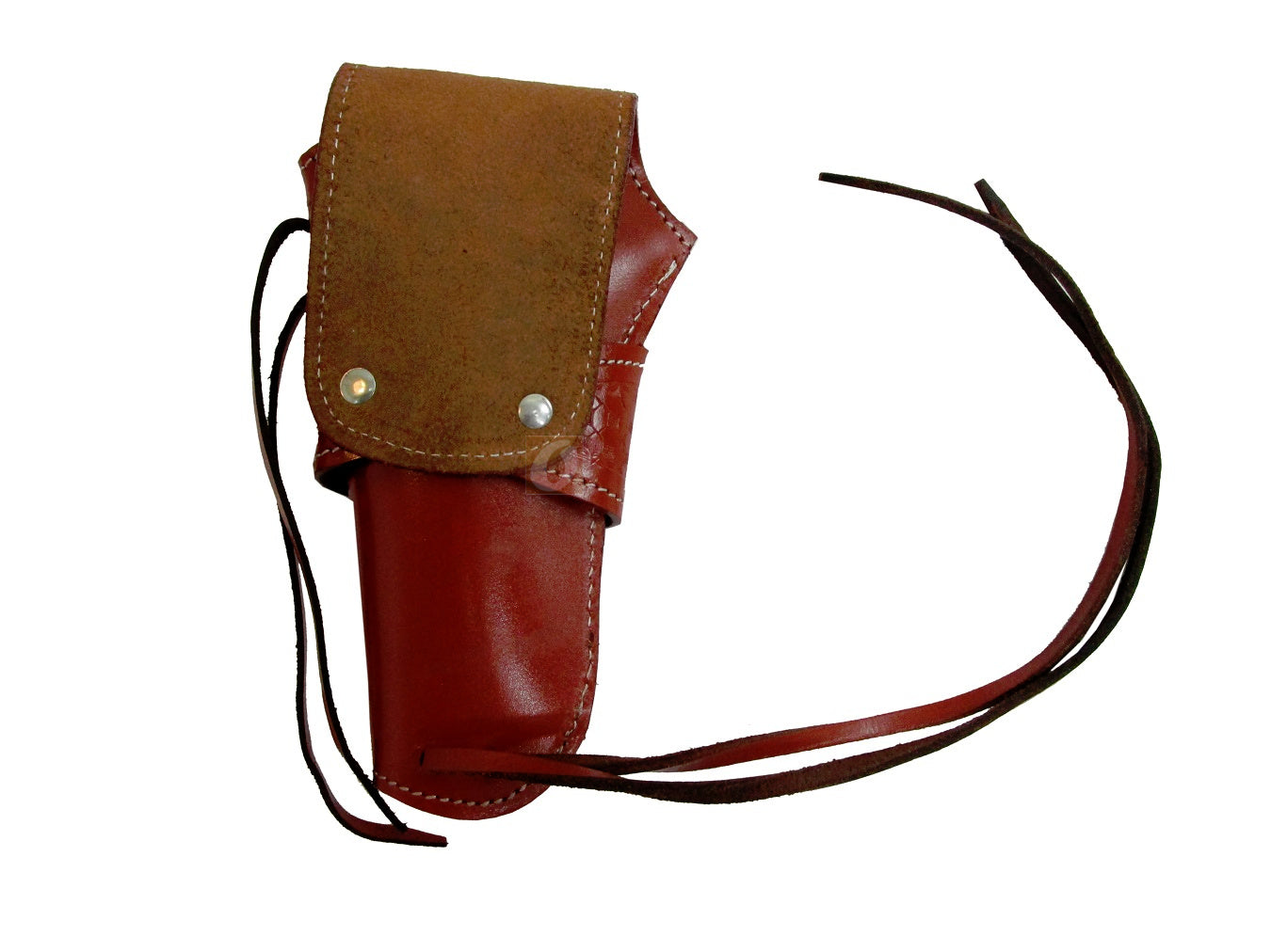 red leather holster for revolvers, 1911 pistols, and long barrel models, featuring premium craftsmanship and secure fit for reliable performance.