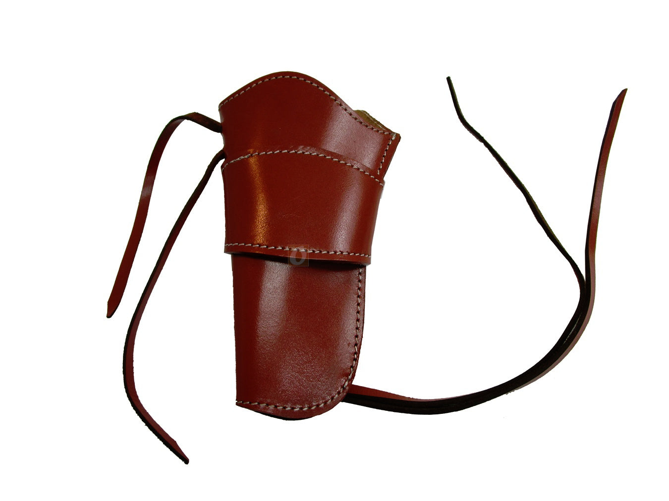 red leather holster with secure fit for revolvers, long barrel pistols, and 1911s, offering reliable performance for everyday carry."