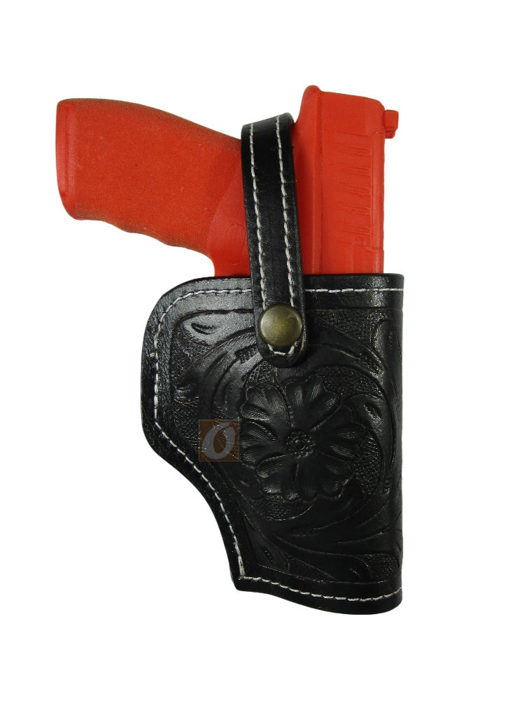 Hellcat Pro XD Leather Holster OWB Tooled Everyday Carry Tactical