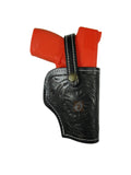 Leather Holster S&W M&P Shield 45 OWB Tooled Everyday Carry Tactical