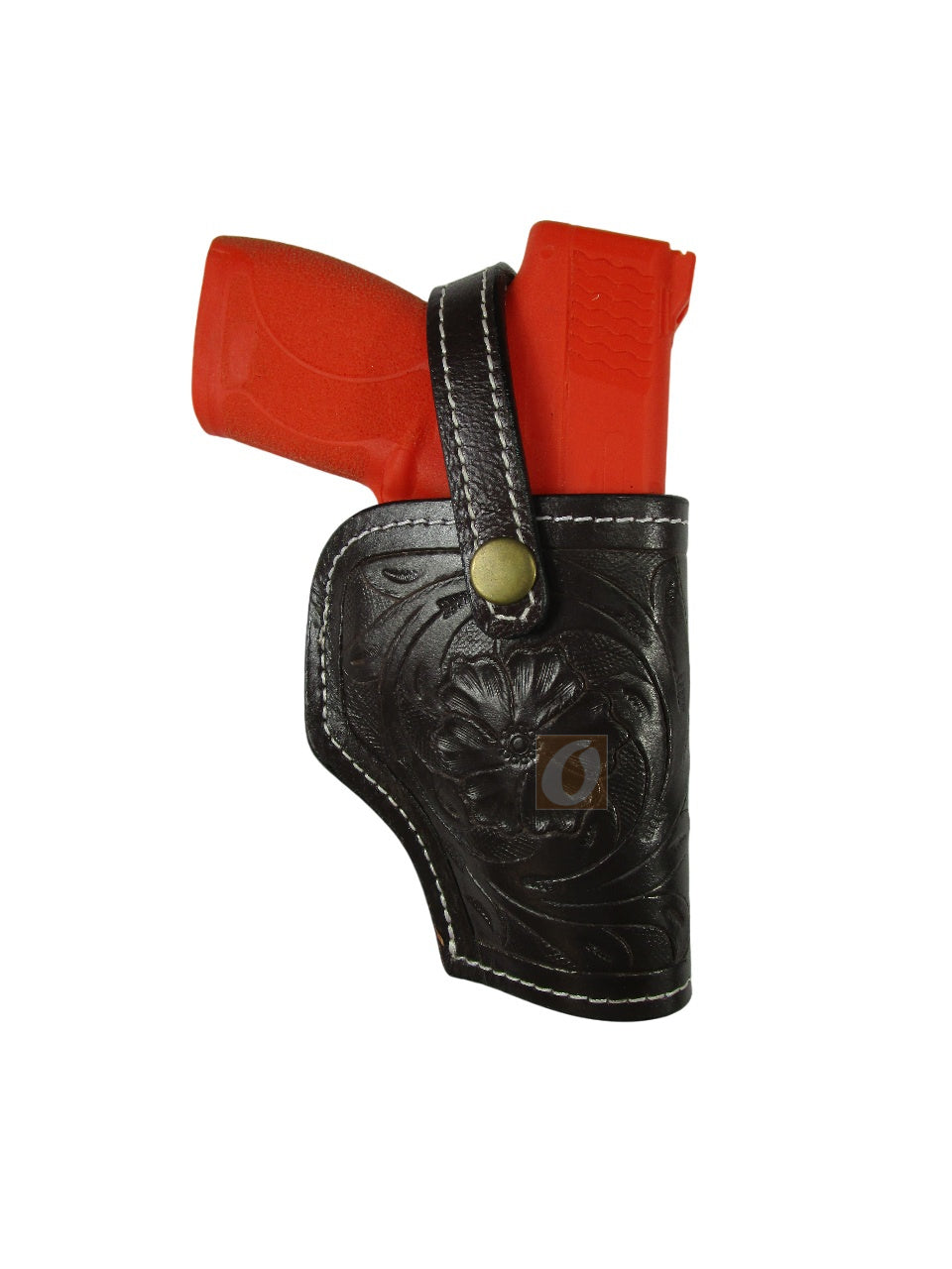 Leather Holster S&W M&P Shield 45 OWB Tooled Everyday Carry Tactical