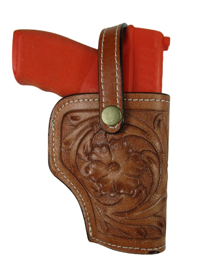 Hellcat Pro XD Leather Holster OWB Tooled Everyday Carry Tactical