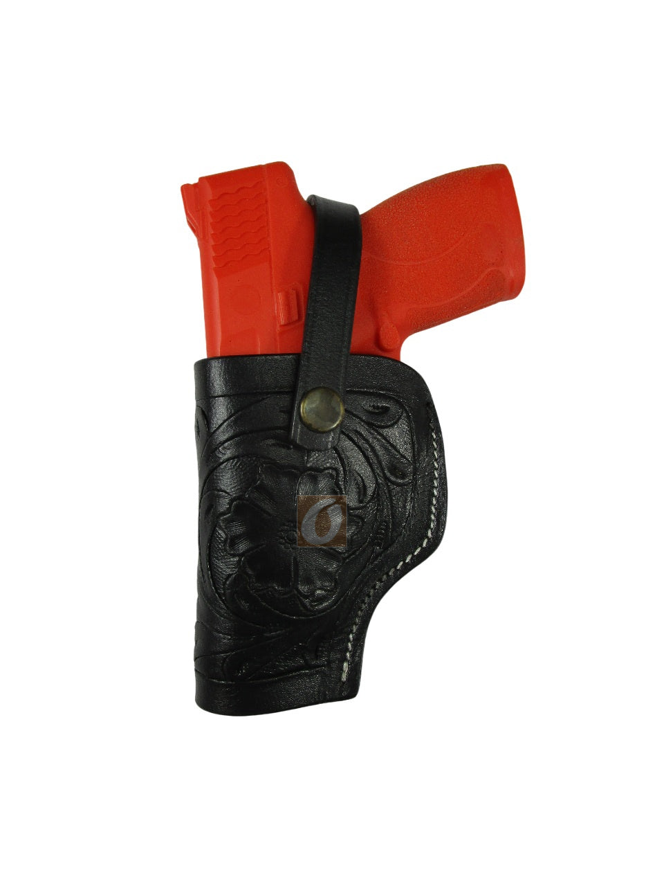 Leather Holster S&W M&P Shield 45 OWB Tooled Everyday Carry Tactical