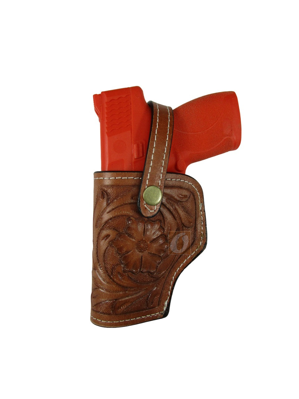 Leather Holster S&W M&P Shield 45 OWB Tooled Everyday Carry Tactical