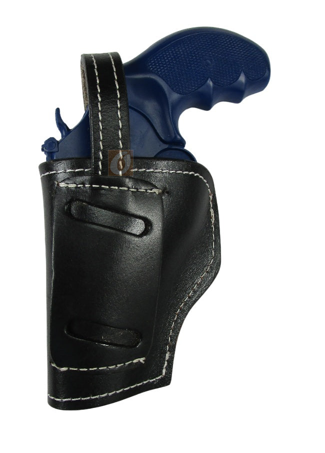 357 Magnum Leather Holster Tooled Open Bottom OWB Carry