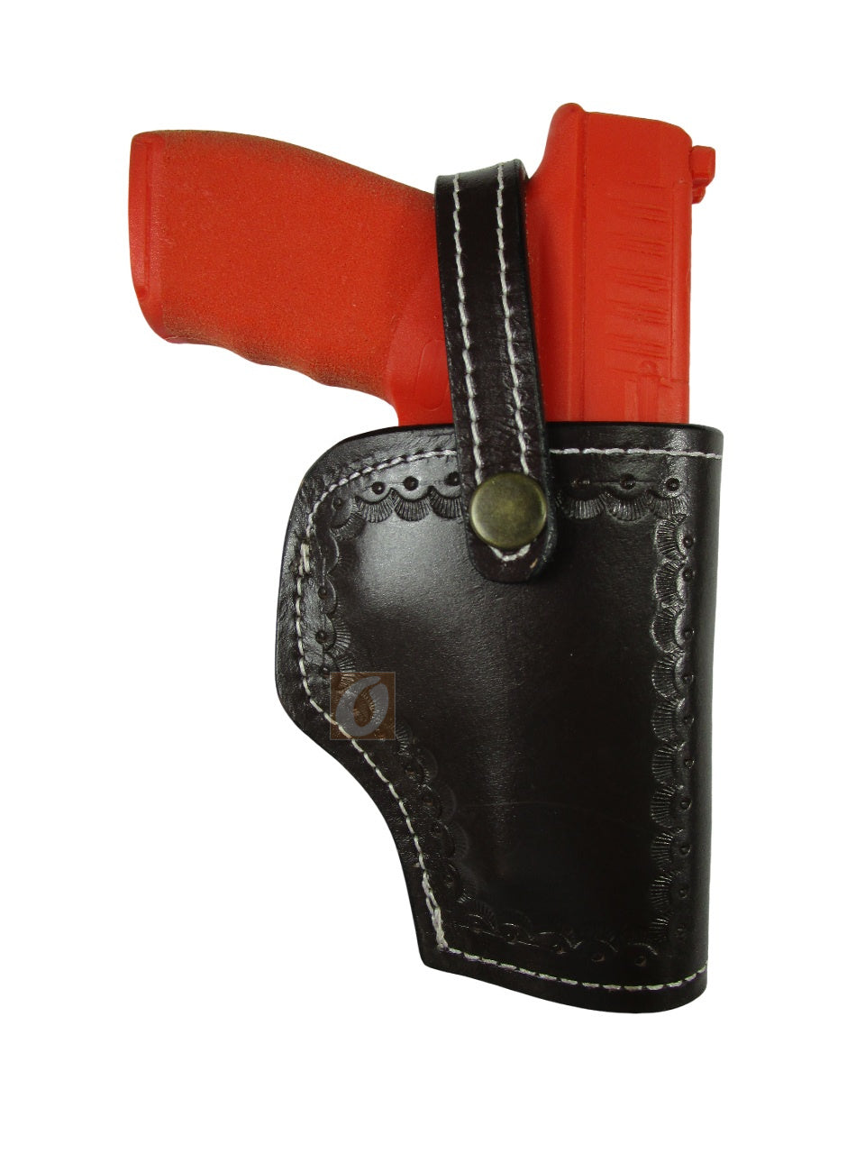 Hellcat Pro XD Leather Holster OWB Tooled Everyday Carry Tactical