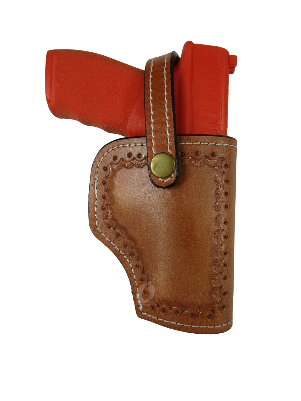 Hellcat Pro XD Leather Holster OWB Tooled Everyday Carry Tactical