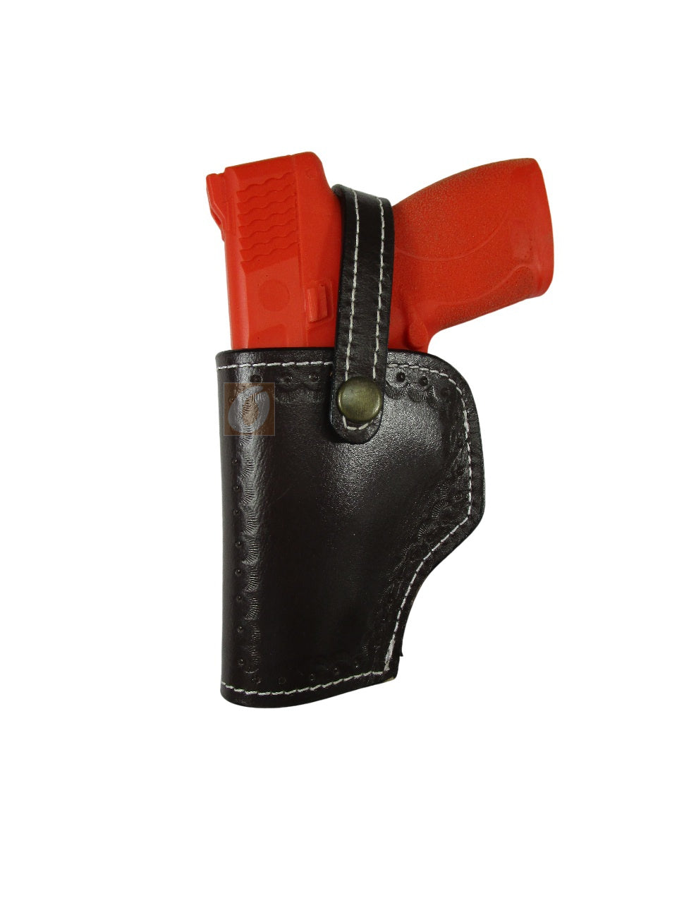 Leather Holster S&W M&P Shield 45 OWB Tooled Everyday Carry Tactical