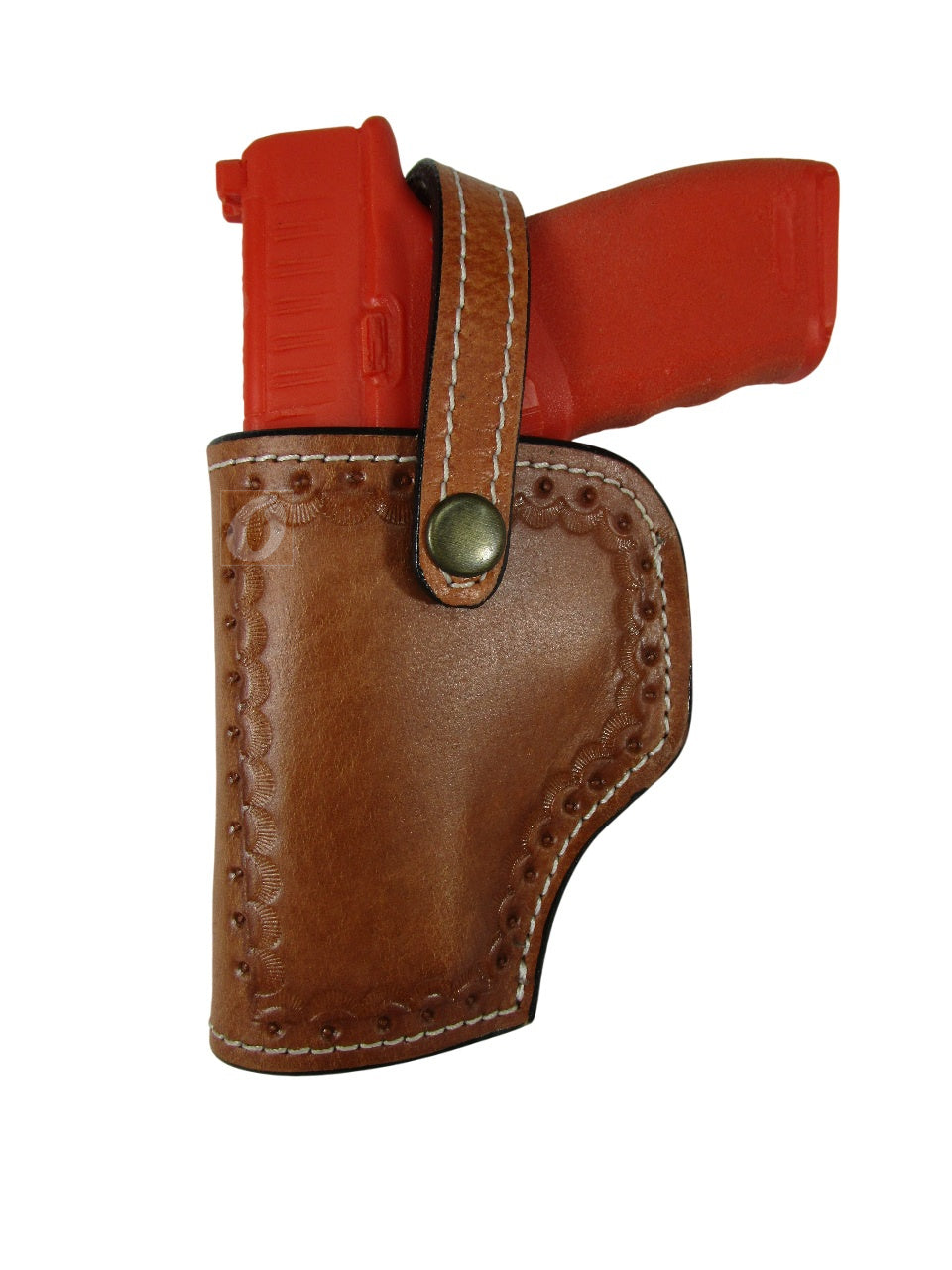 Hellcat Pro XD Leather Holster OWB Tooled Everyday Carry Tactical