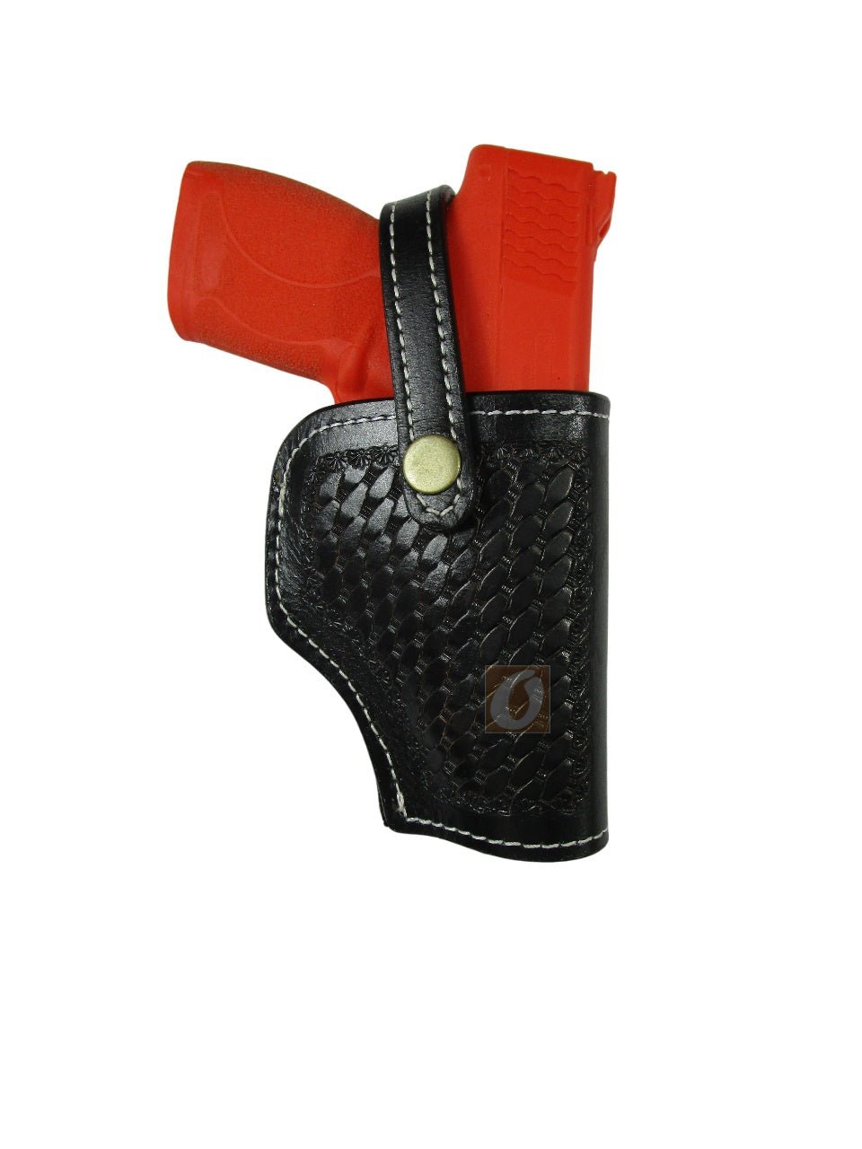 Leather Holster S&W M&P Shield 45 OWB Tooled Everyday Carry Tactical