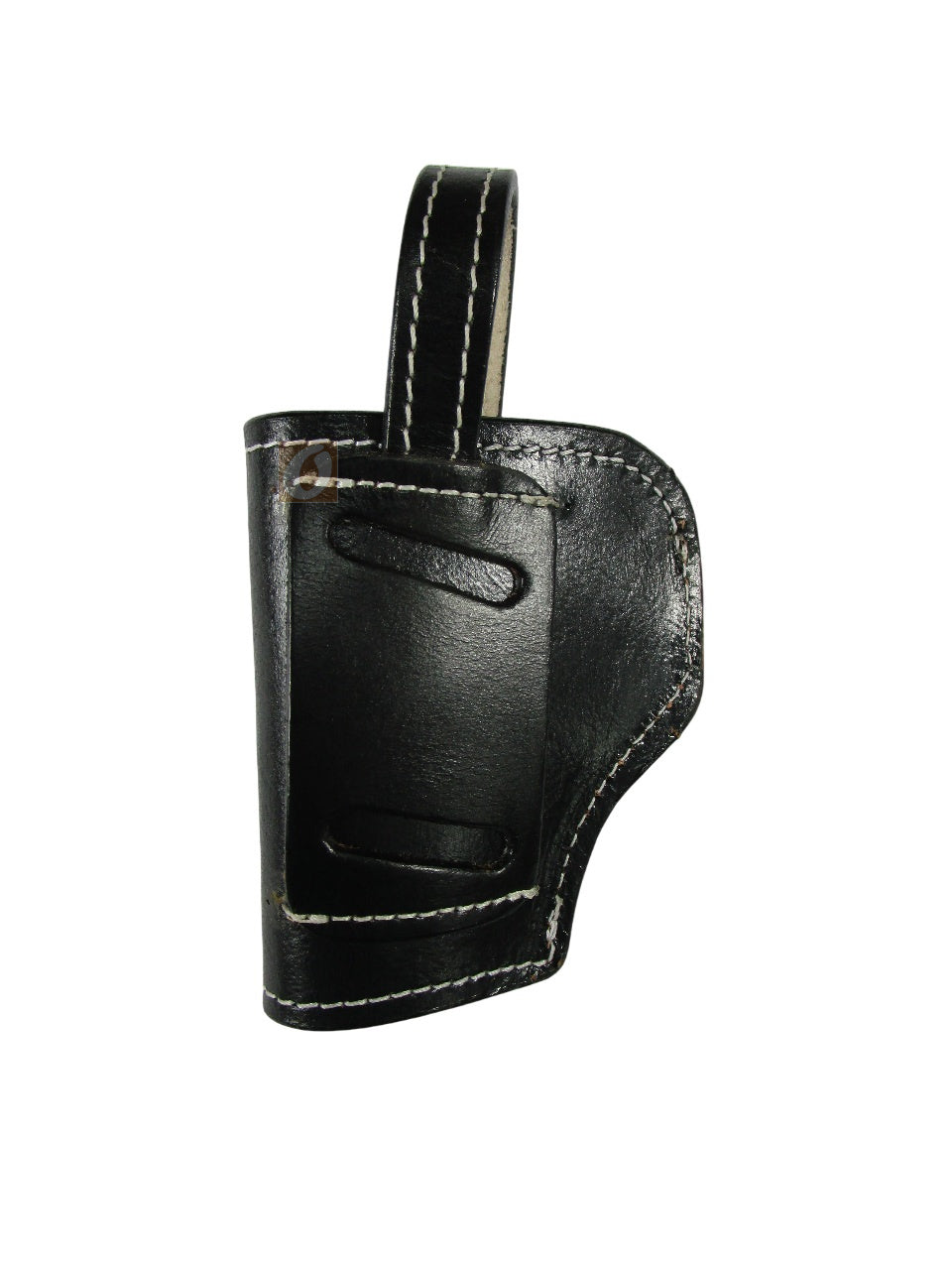 leather holster black color back view