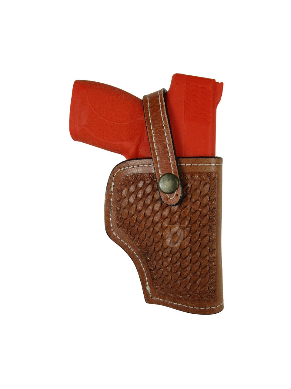 Leather Holster S&W M&P Shield 45 OWB Tooled Everyday Carry Tactical