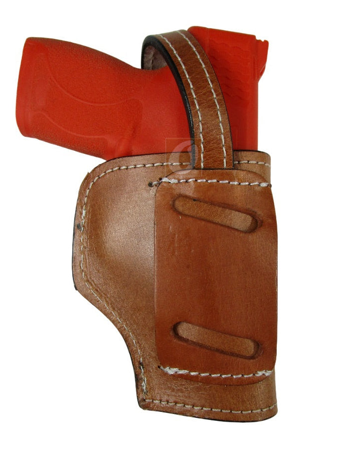 Leather Holster S&W M&P Shield 45 OWB Tooled Everyday Carry Tactical