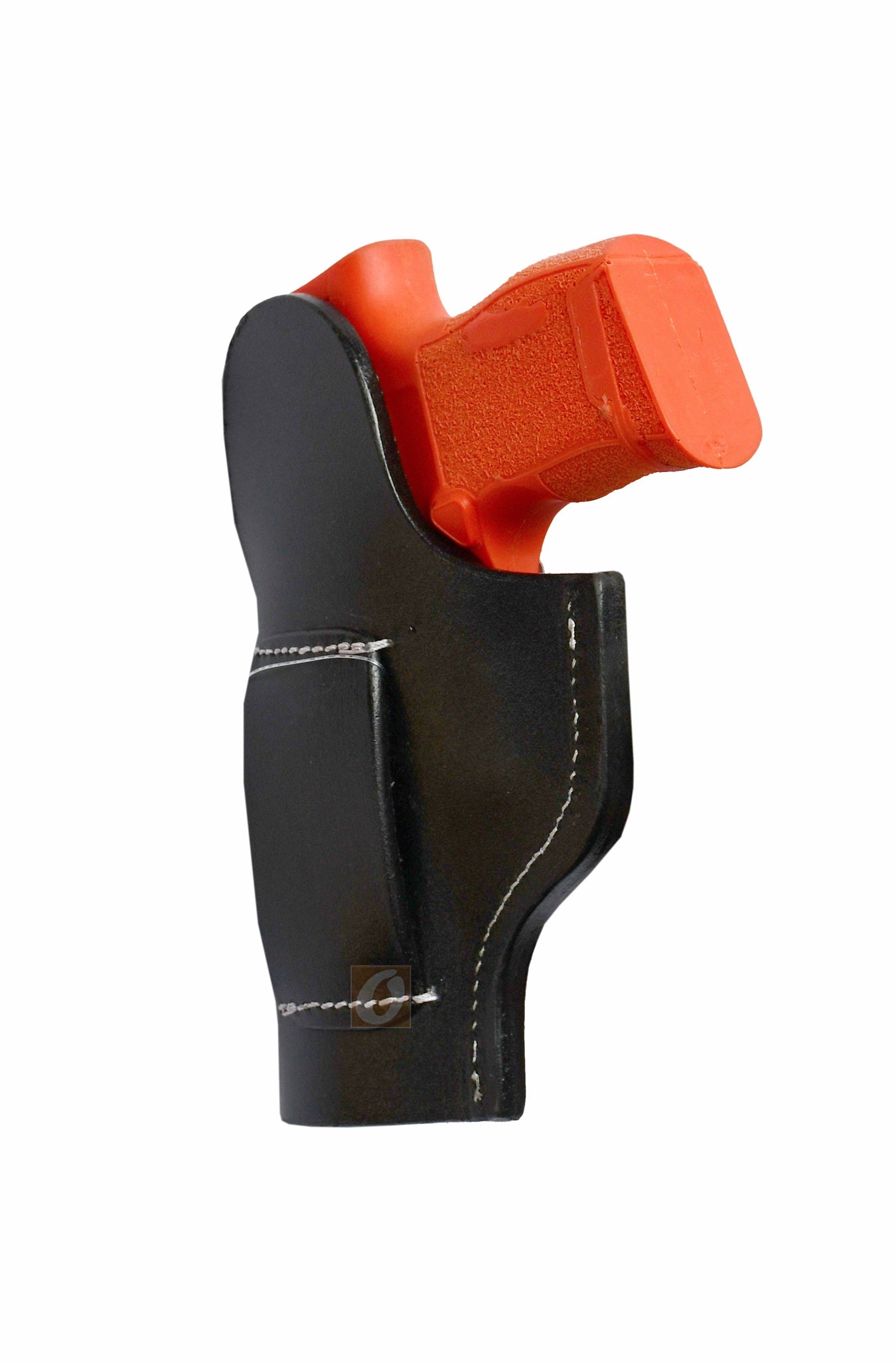 Western-inspired right-handed brown leather holster featuring floral tooling, custom-made for Sig Sauer. A durable and elegant gun holster perfect for everyday use.