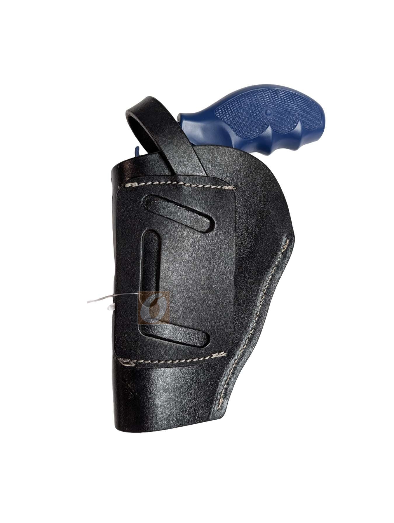 Leather Holster 357 Magnum Revolver OWB 3 Way Carry
