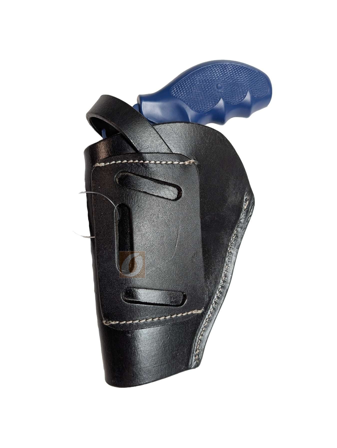 Leather Holster 357 Magnum Revolver OWB 3 Way Carry