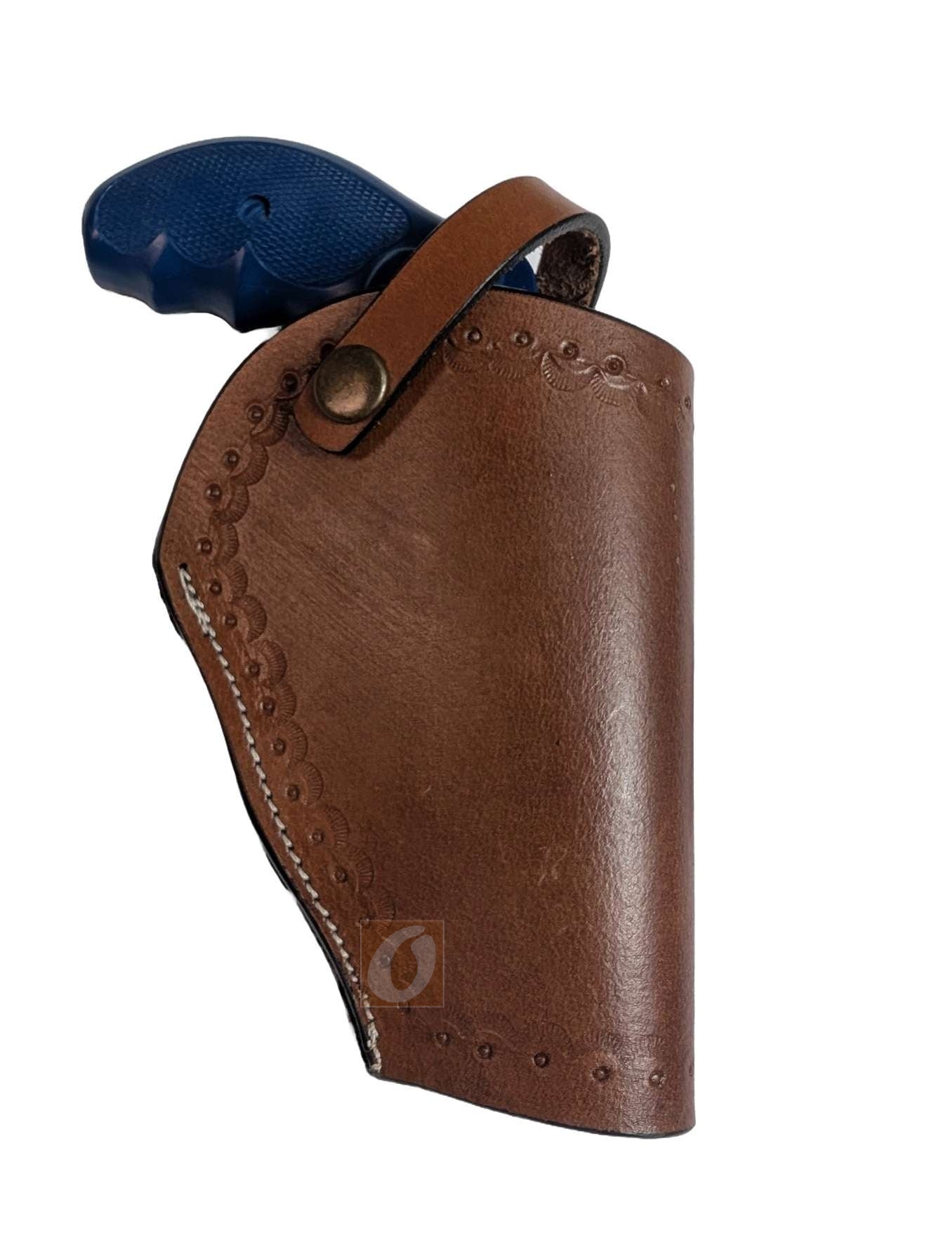 Leather Holster 357 Magnum Revolver OWB 3 Way Carry