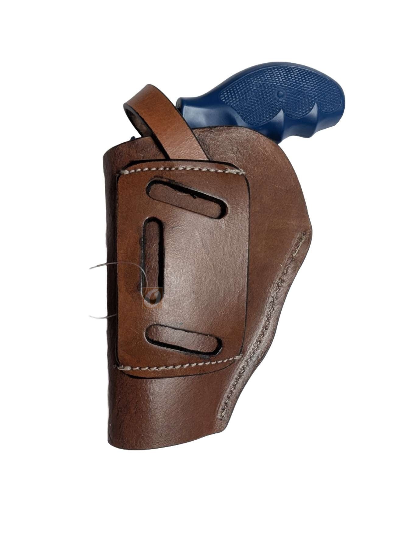 Leather Holster 357 Magnum Revolver OWB 3 Way Carry