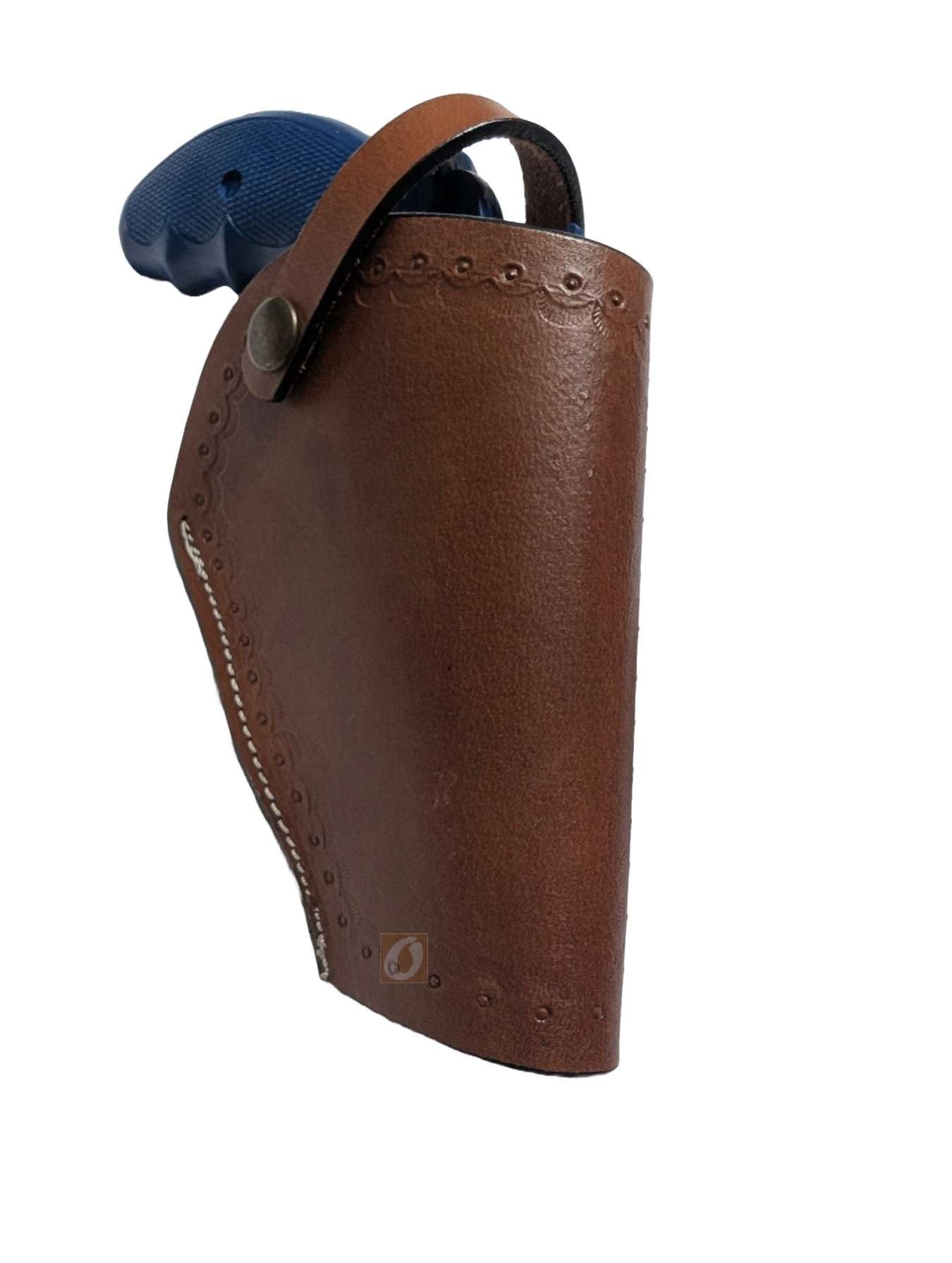 Leather Holster 357 Magnum Revolver OWB 3 Way Carry