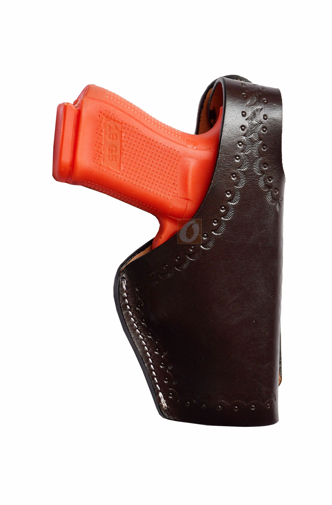 Leather Gun Holster Glock SIG Taurus Ruger Western Tooled 3 Way Carry