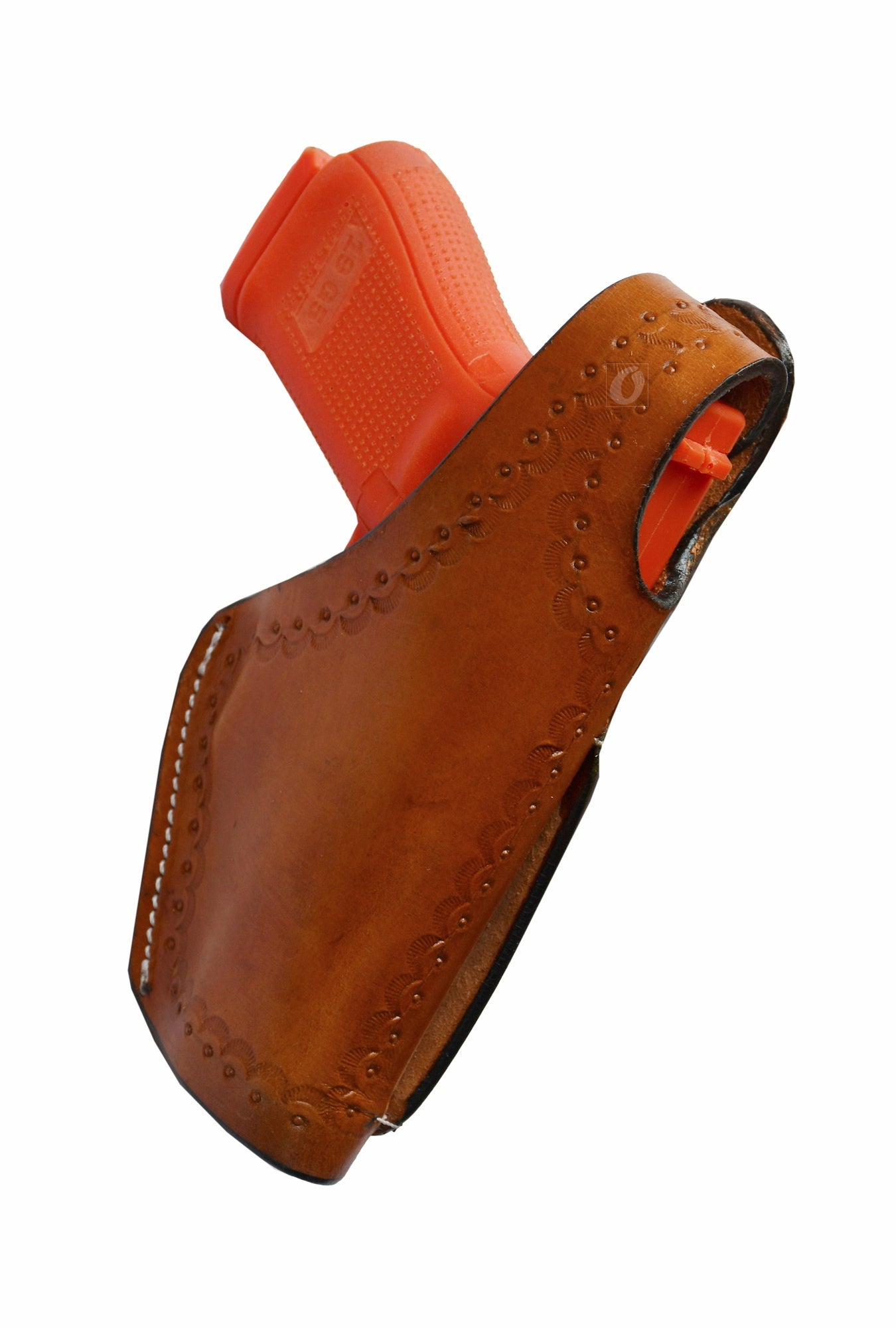 Leather Gun Holster Glock SIG Taurus Ruger Western Tooled 3 Way Carry