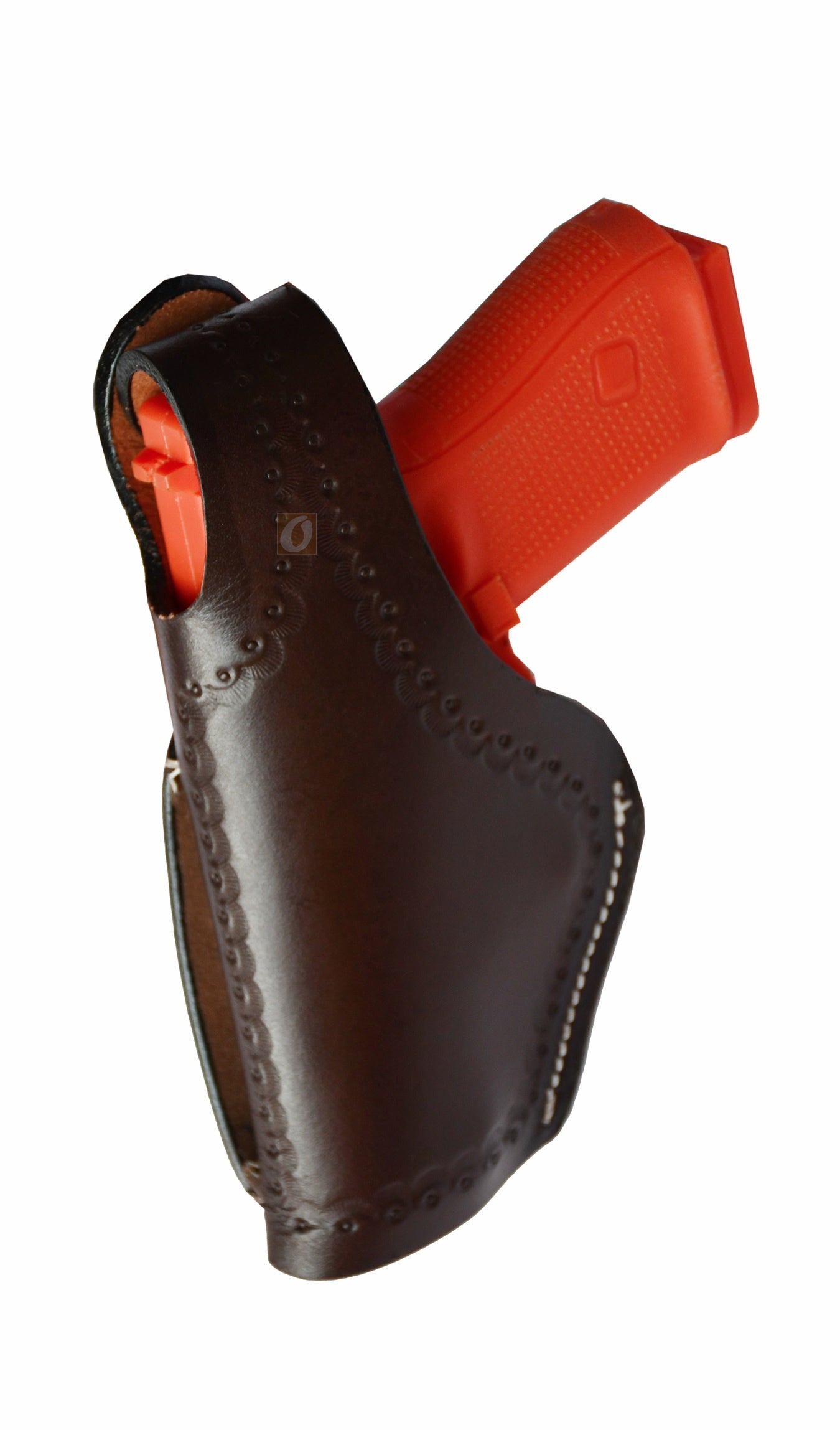 Leather Gun Holster Glock SIG Taurus Ruger Western Tooled 3 Way Carry
