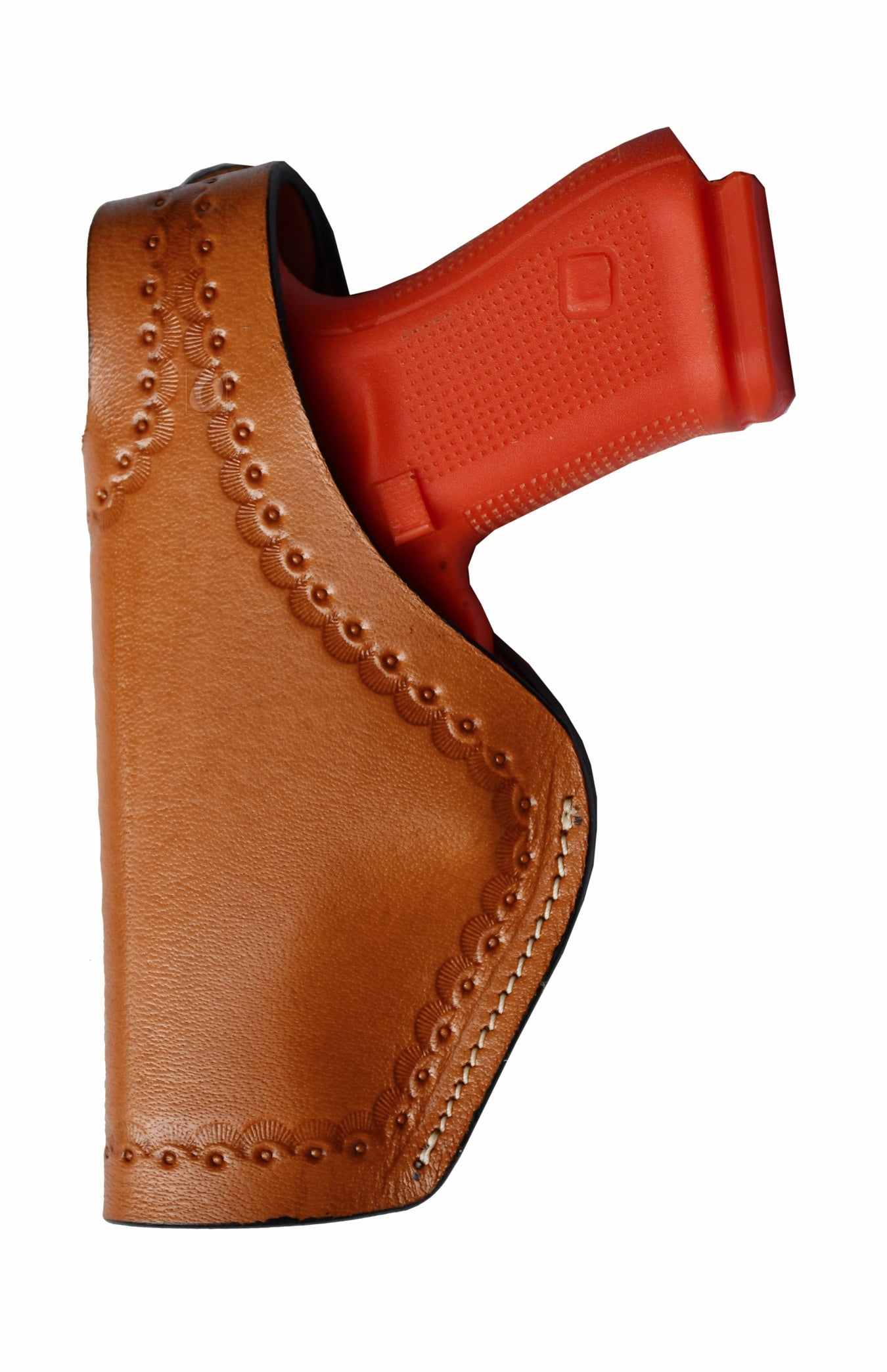 Leather Gun Holster Glock SIG Taurus Ruger Western Tooled 3 Way Carry