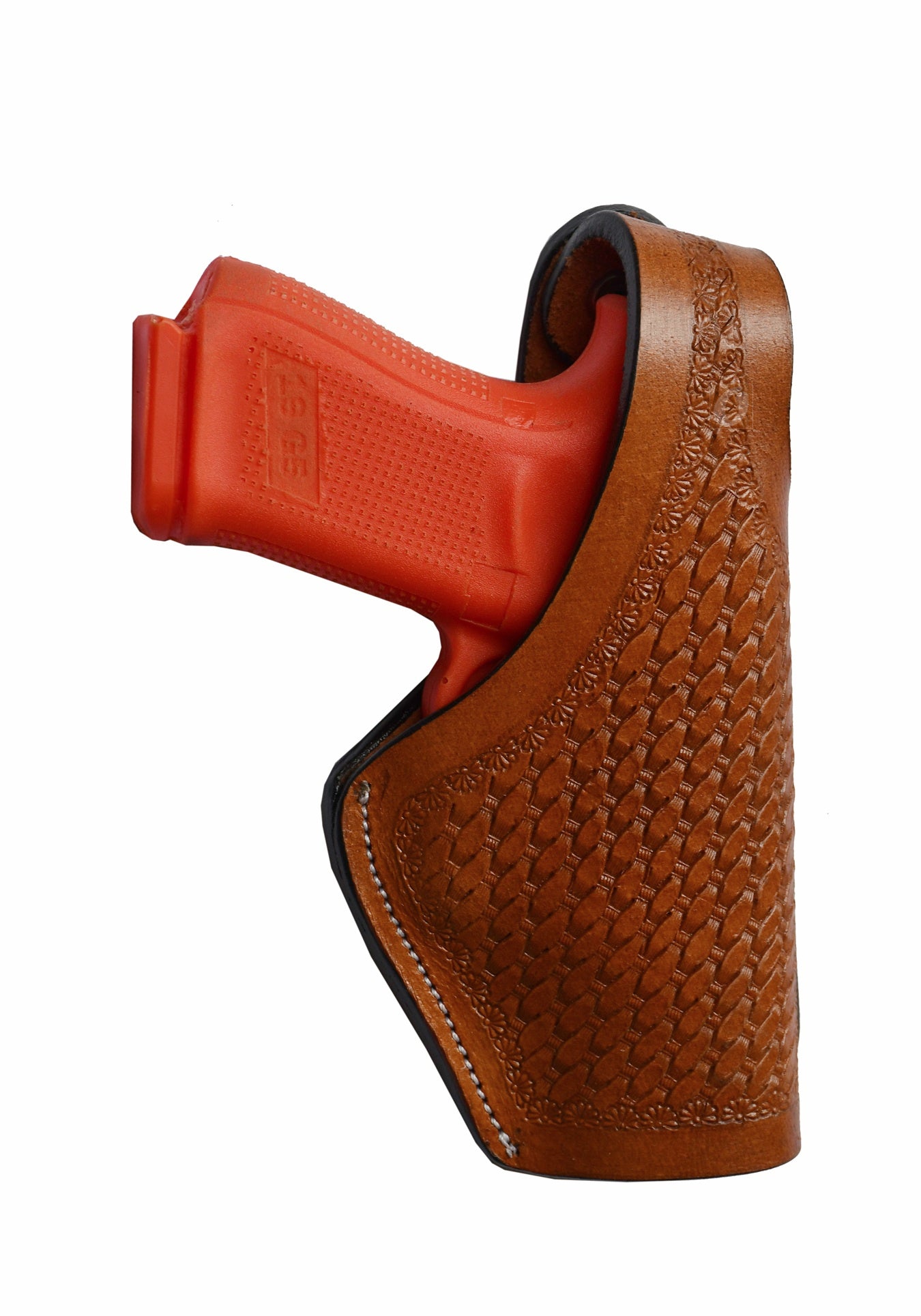 Leather Gun Holster Glock SIG Taurus Ruger Western Tooled 3 Way Carry