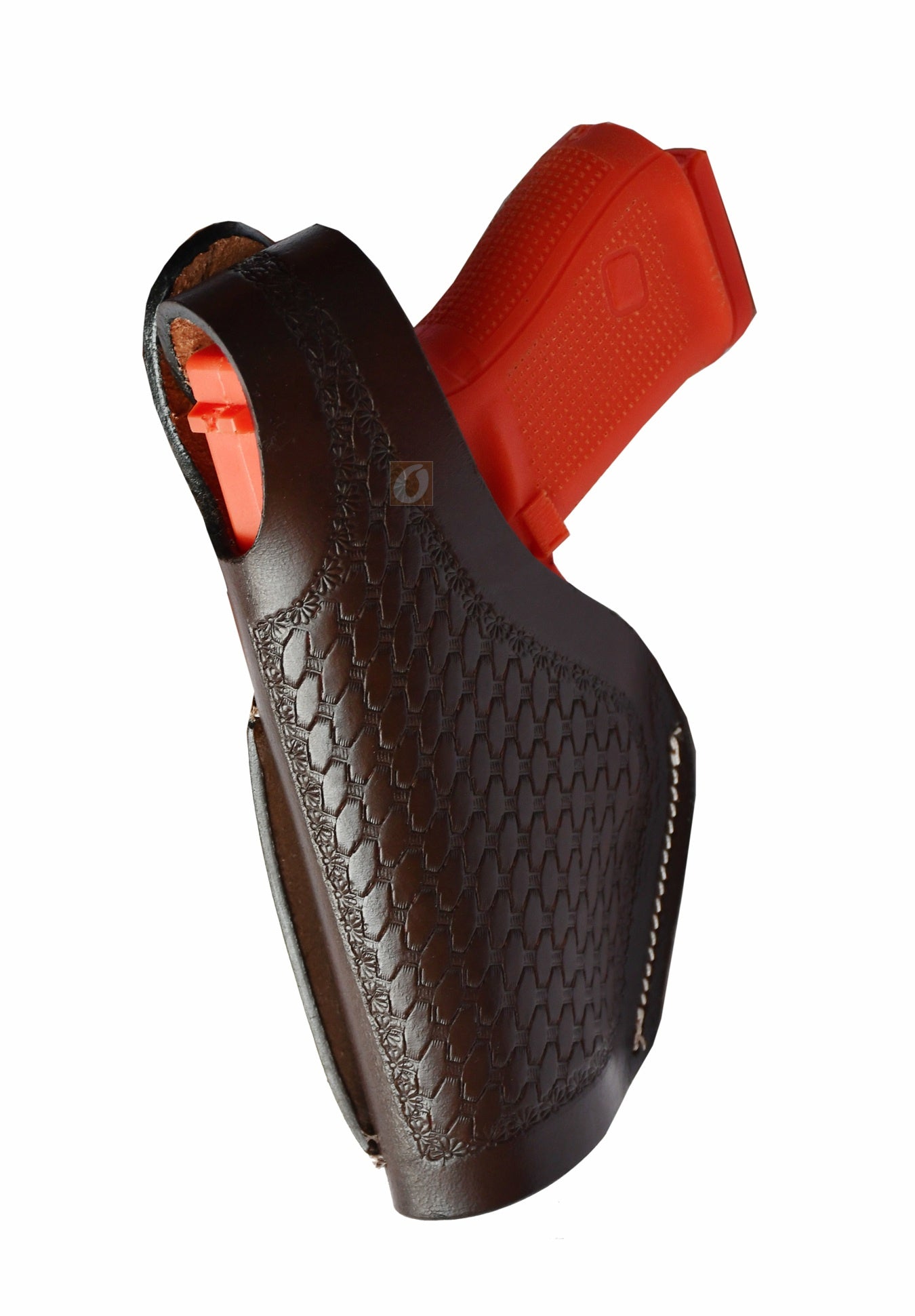 Leather Gun Holster Glock SIG Taurus Ruger Western Tooled 3 Way Carry