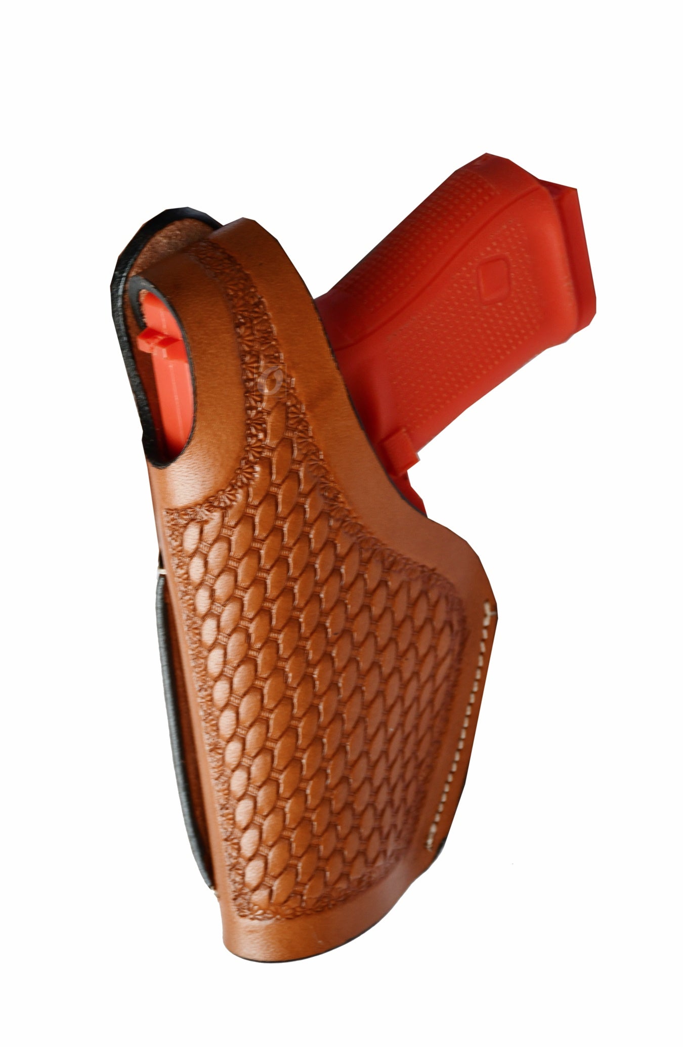 Leather Gun Holster Glock SIG Taurus Ruger Western Tooled 3 Way Carry