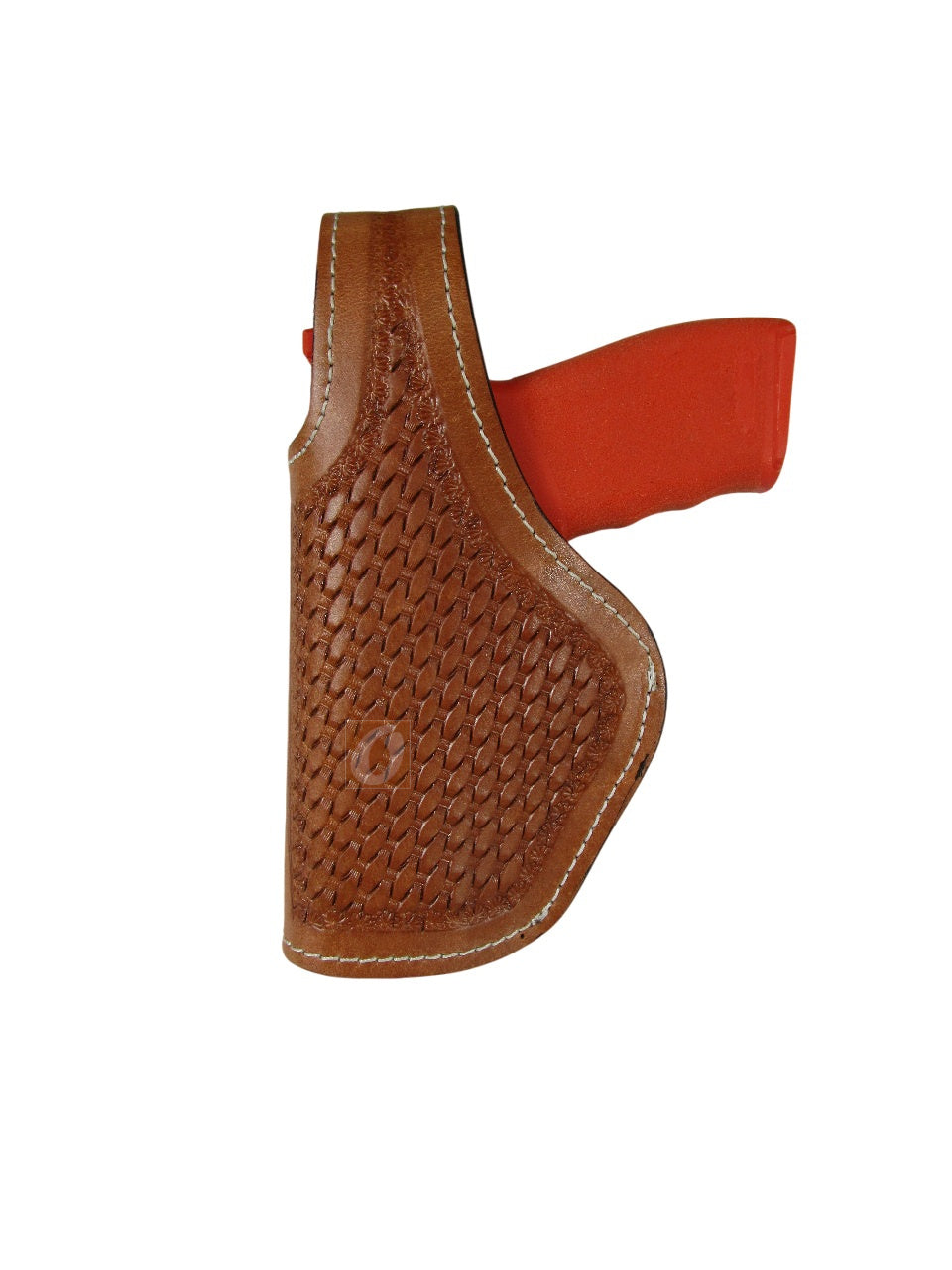 Leather Holster Hellcat Pro Thumb Retention 9mm OWB Tooled 3 Way Carry
