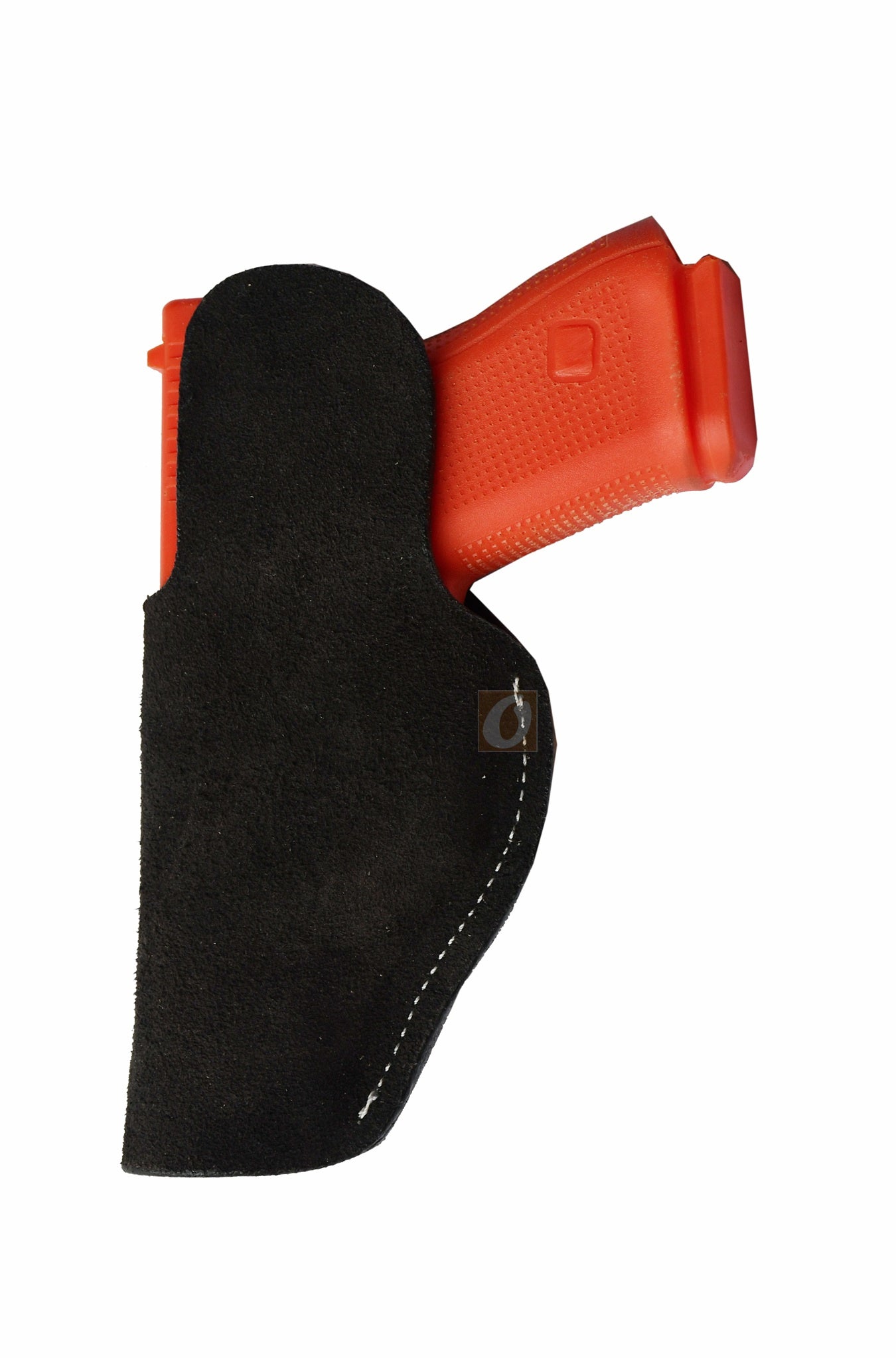Concealed carry black IWB holster – premium soft leather, right-handed fit for Glock 17, Glock 19, Ruger SR Series, Smith & Wesson M&P Series, and Taurus. Comfortable and durable gun holster.