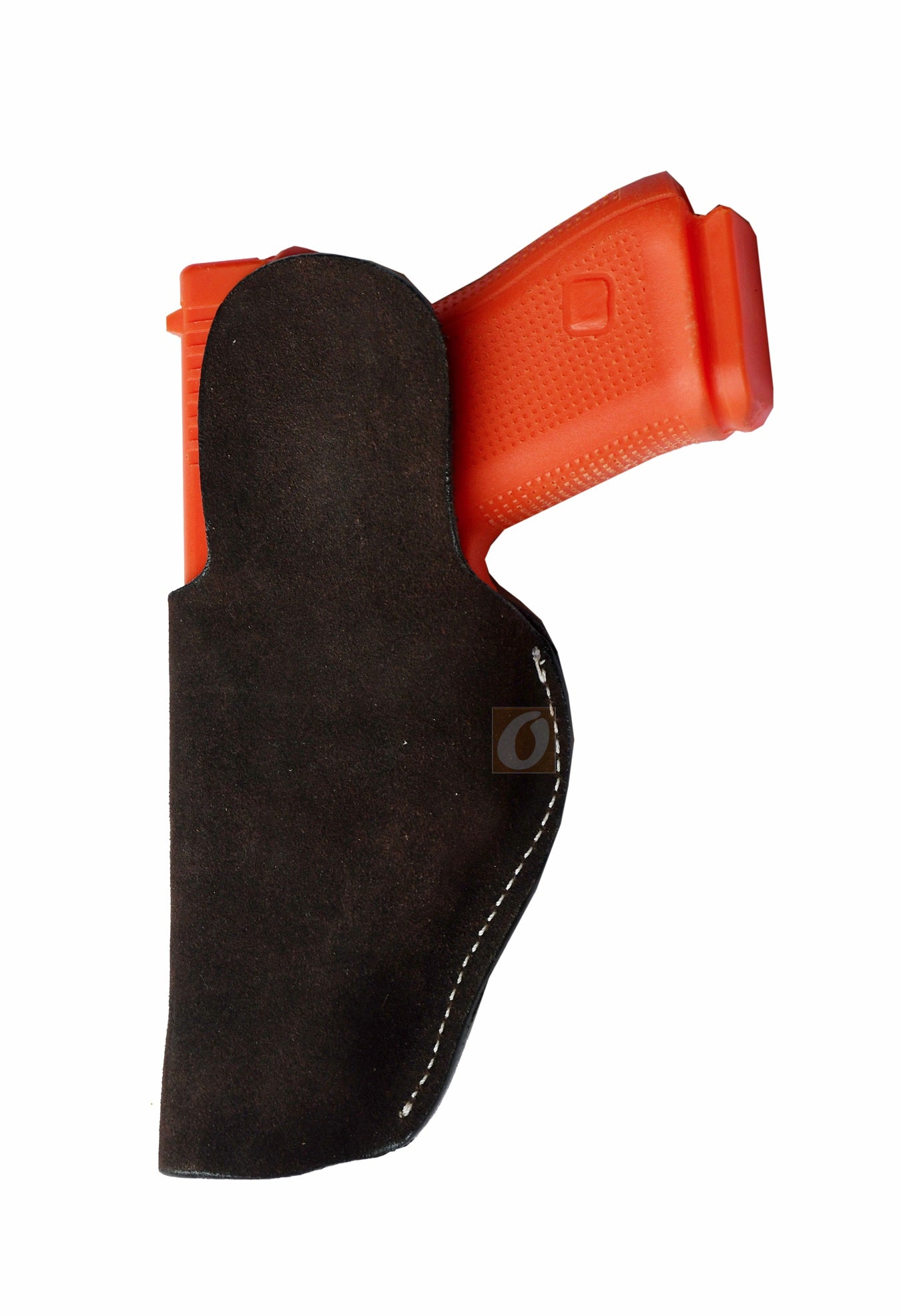 Concealed carry brown IWB holster – premium soft leather, right-handed fit for Glock 17, Glock 19, Ruger SR Series, Smith & Wesson M&P Series, and Taurus. Comfortable and durable gun holster.