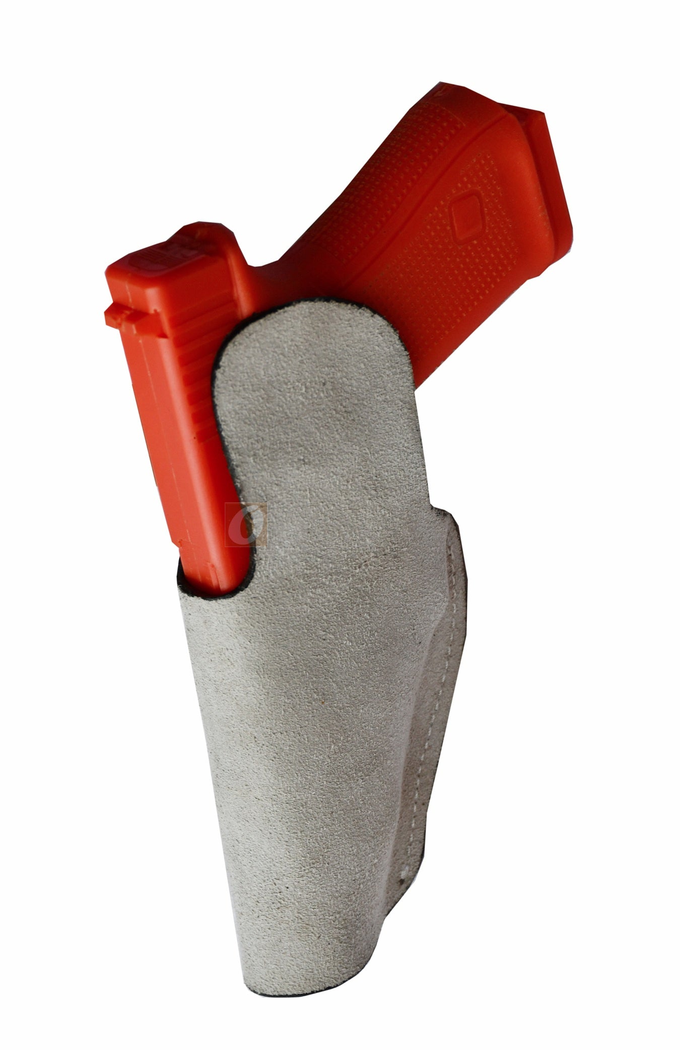 Right-handed beige leather gun holster – IWB design for Glock 17, Glock 19, Ruger SR Series, Smith & Wesson M&P Series, and Taurus. High-quality soft leather holster for everyday concealed carry.