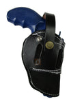 357 Magnum Holster Suede Leather OWB Ambidextrous Open Bottom