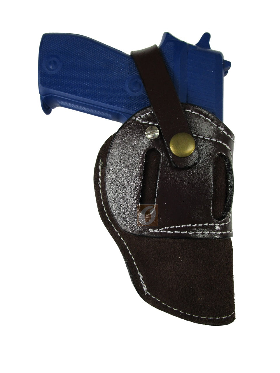 1911 Suede Leather Holster OWB Ambidextrous Open Bottom EDC Tactical