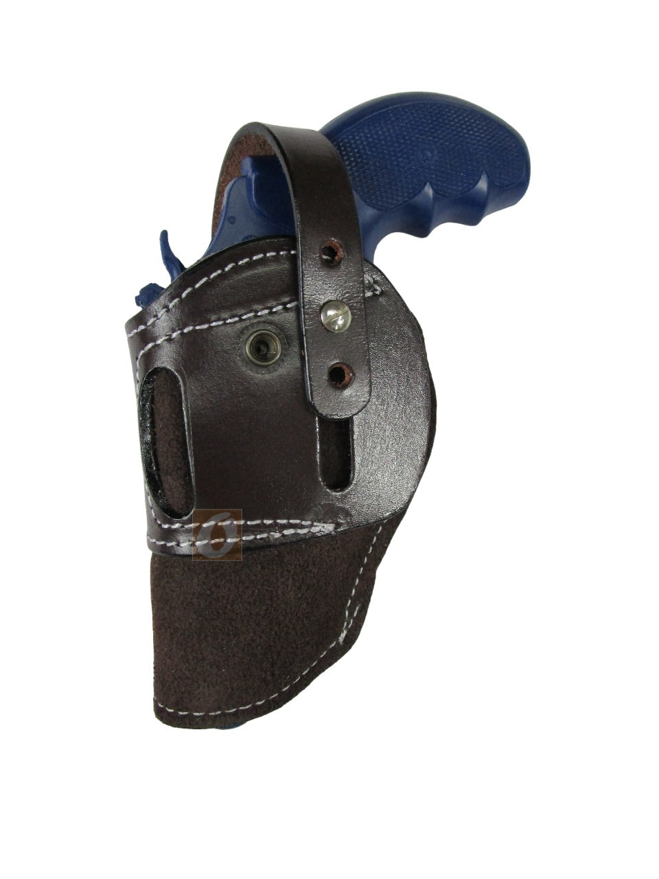 357 Magnum Holster Suede Leather OWB Ambidextrous Open Bottom