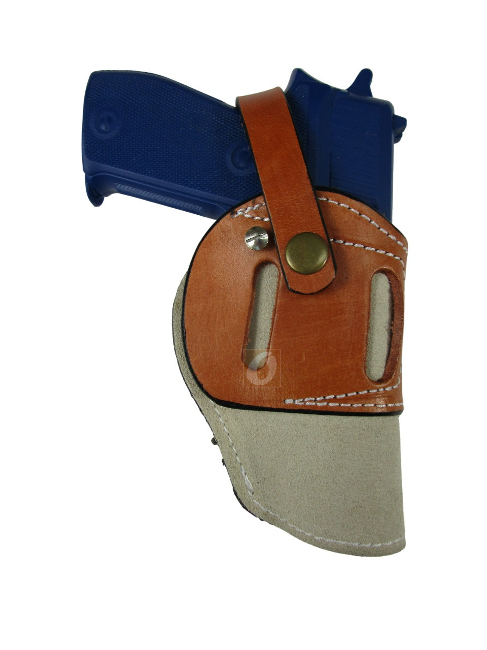 1911 Suede Leather Holster OWB Ambidextrous Open Bottom EDC Tactical