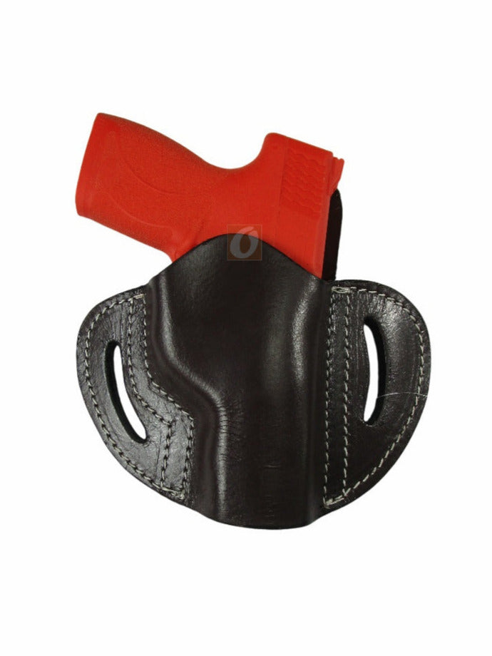 Leather Holster S&W M&P Shield OWB Pancake Tactical Everyday Carry