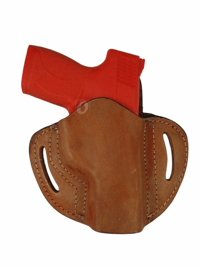 Leather Holster S&W M&P Shield OWB Pancake Tactical Everyday Carry