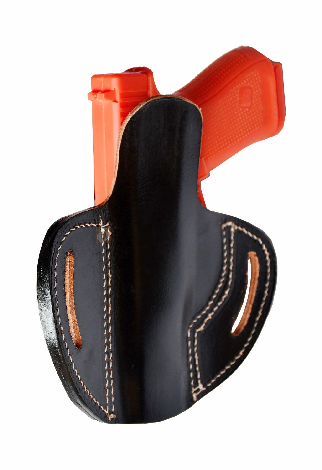 This Glock holster features exquisite floral tooling on high-quality black leather, providing a secure and stylish carry option. Designed for right-handed users, it fits Glock 17 holster, Glock 19 holster, FN, Ruger, S&W M&P, SIG, and more.